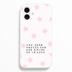 Pretty Sad Letter Beads iPhone 16 Case
