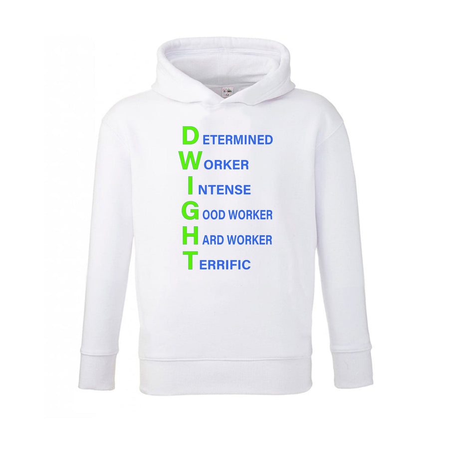 Dwight Abbreviation - The Office Kids Hoodie