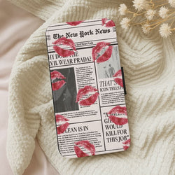 Headline Kisses Leather Phone Case