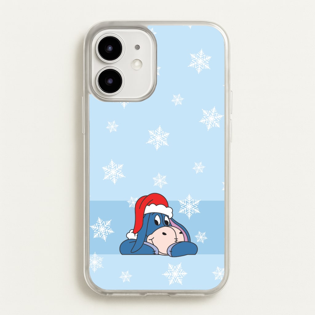 Cartoon Donkey Snowflakes iPhone 12 Mini Case