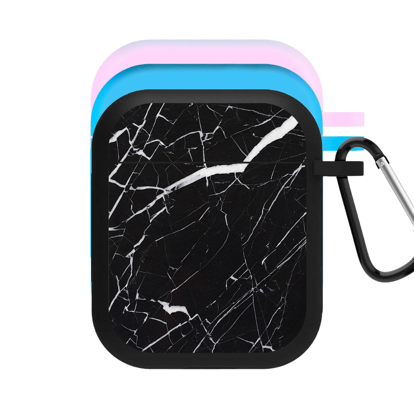 Black & White Marble Pattern AirPods Case