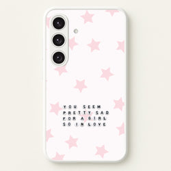 Pretty Sad Letter Beads Galaxy S24 Case