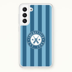 Stripey Cricket Badge Galaxy S22 Plus Case