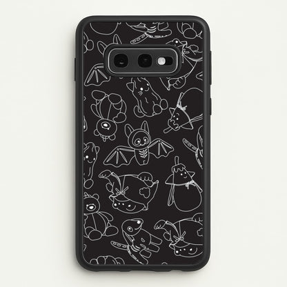 Halloween Plushies Pattern II - Halloween Galaxy S10e Case