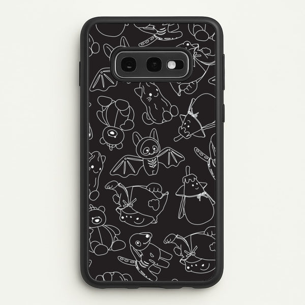 Halloween Plushies Pattern II - Halloween Galaxy S10e Case