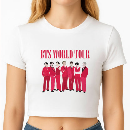 K-Pop Band World Tour 2026 Crop Top