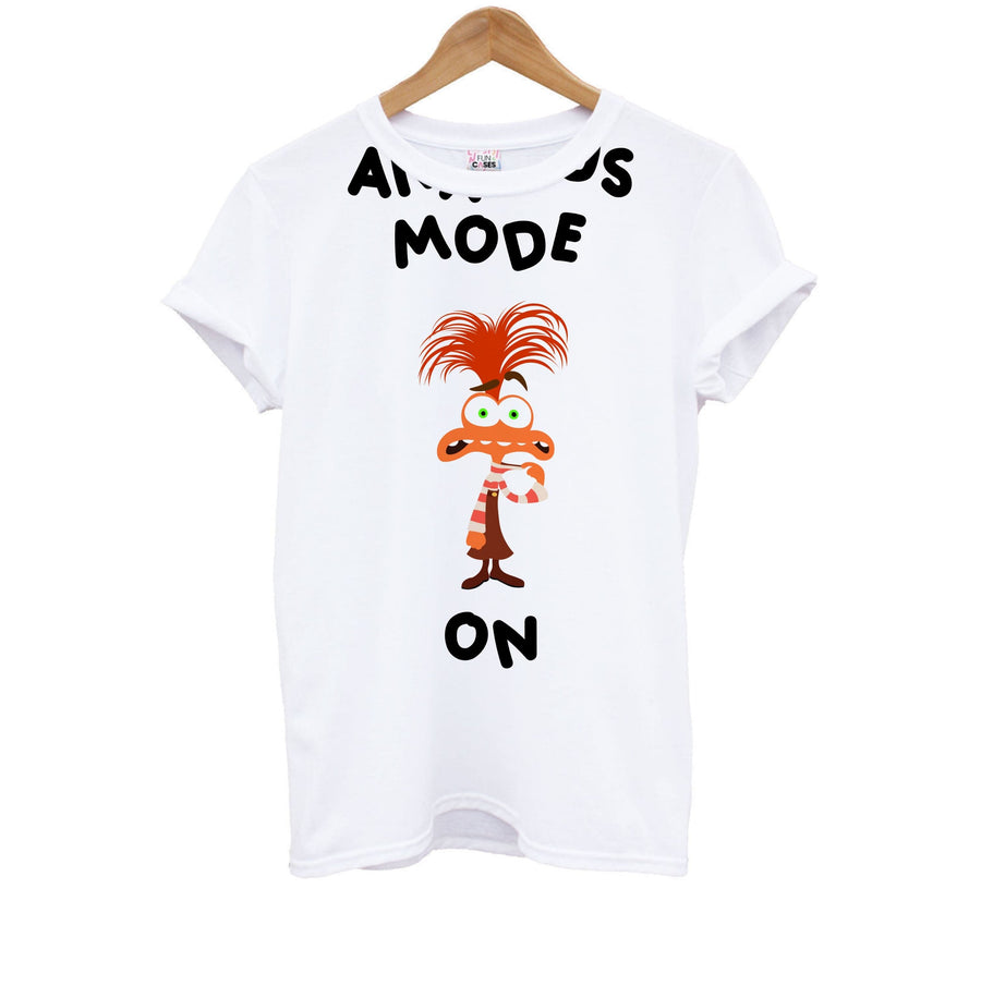 Anxious Mode On - Inside Out Kids T-Shirt