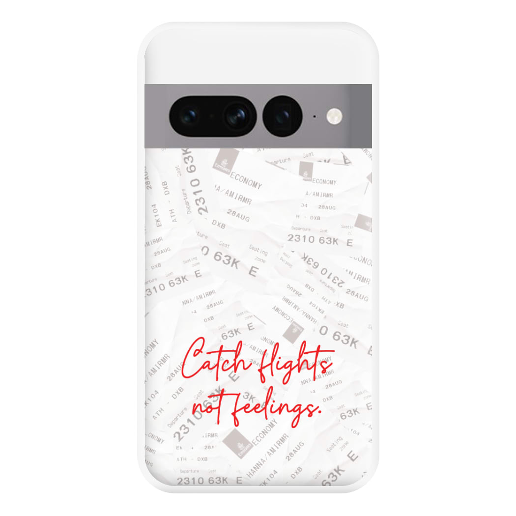 Catch Flights Not Feelings Collage Google Pixel 7 Pro Case