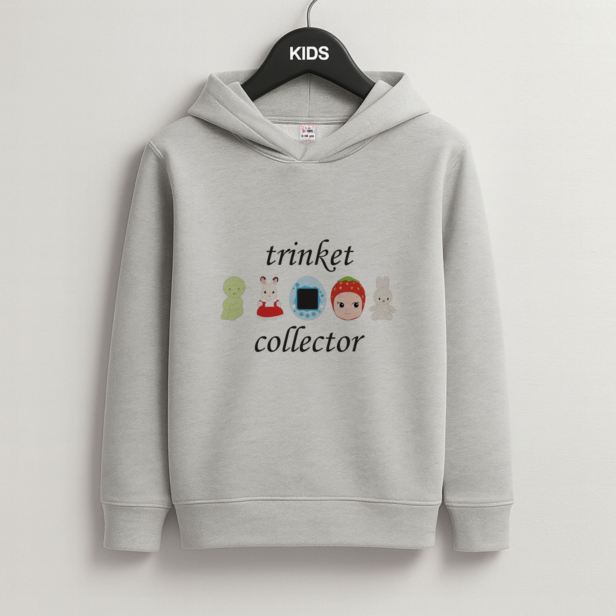 Trinket Collector Grey Kids Hoodie