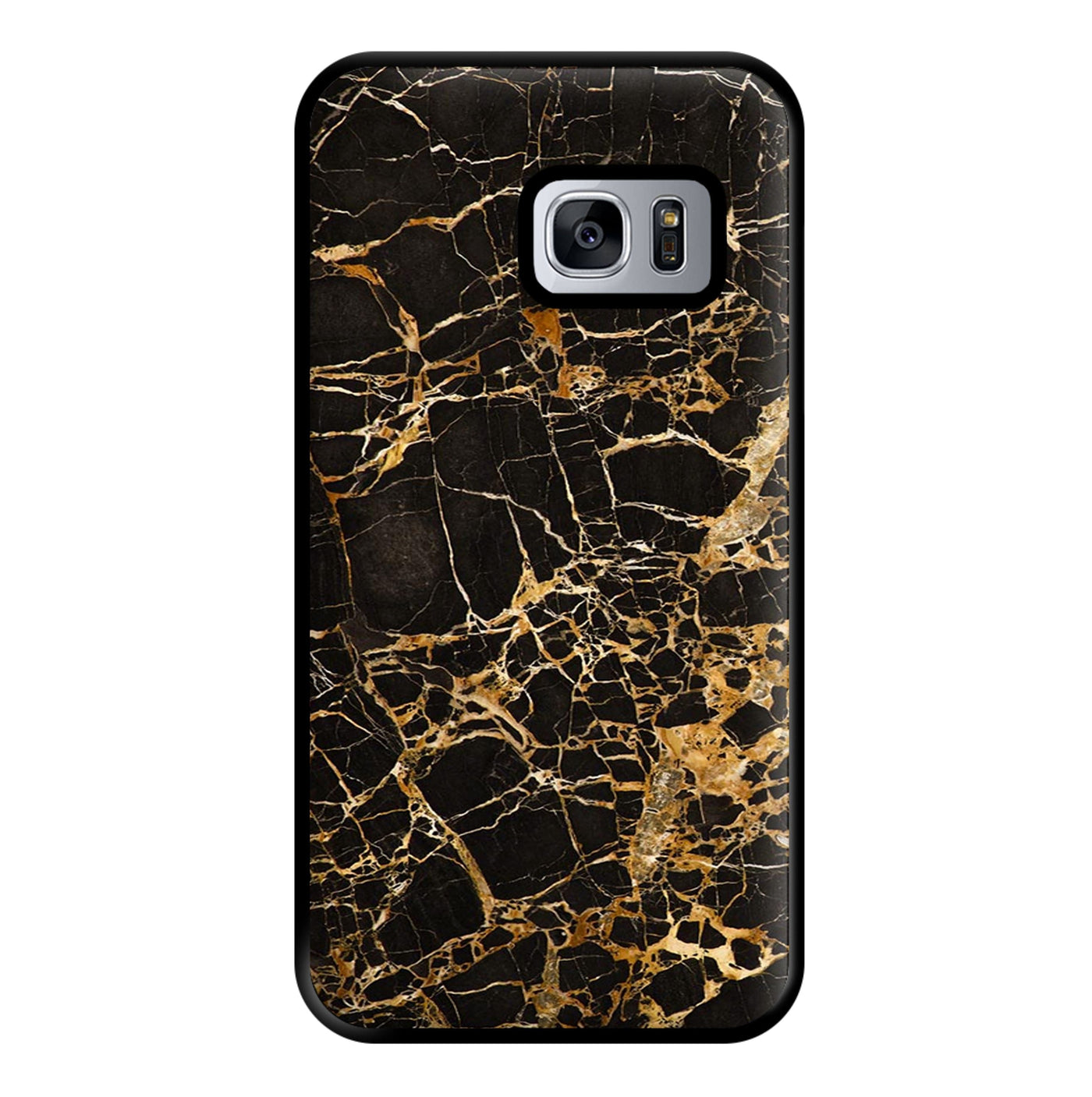 Black & Gold Marble Pattern Phone Case