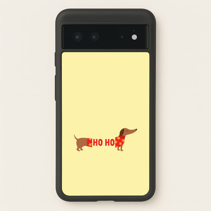 Christmas Jumper Ho Ho Dachshund Google Pixel 6 Case