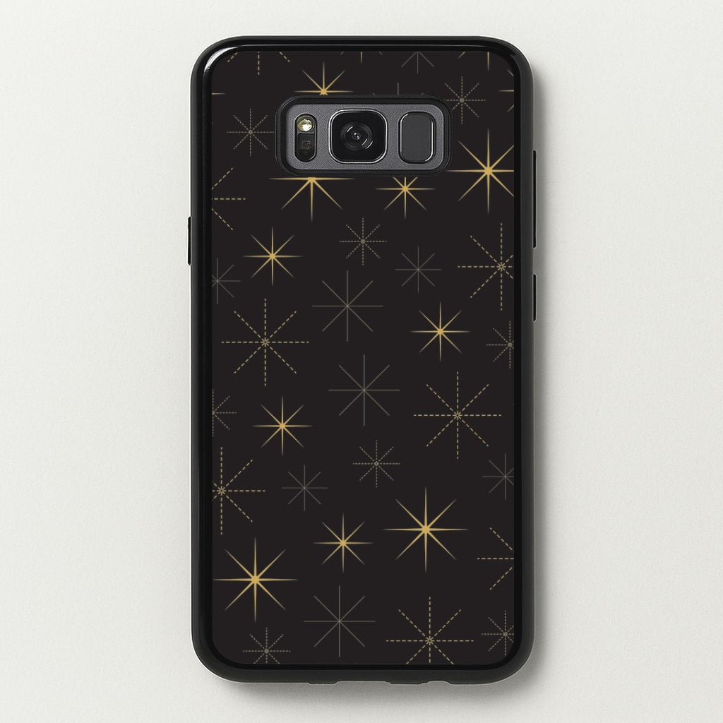 Christmas Gold Stars Pattern Galaxy S8 Plus Case