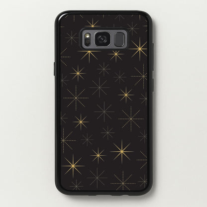 Christmas Gold Stars Pattern Galaxy S8 Plus Case