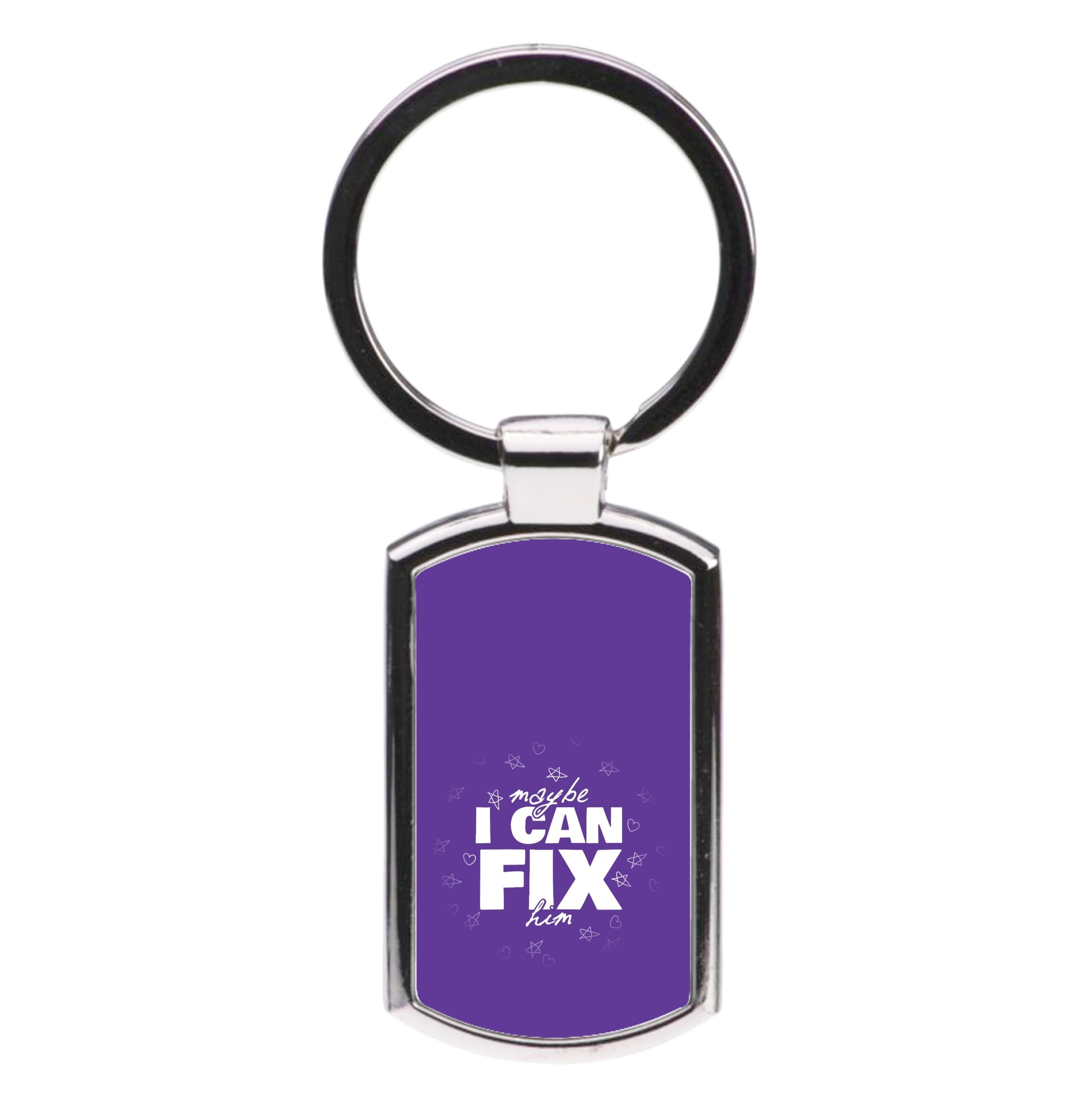 Maybe I Can Fix Him Purple Luxury Keyring