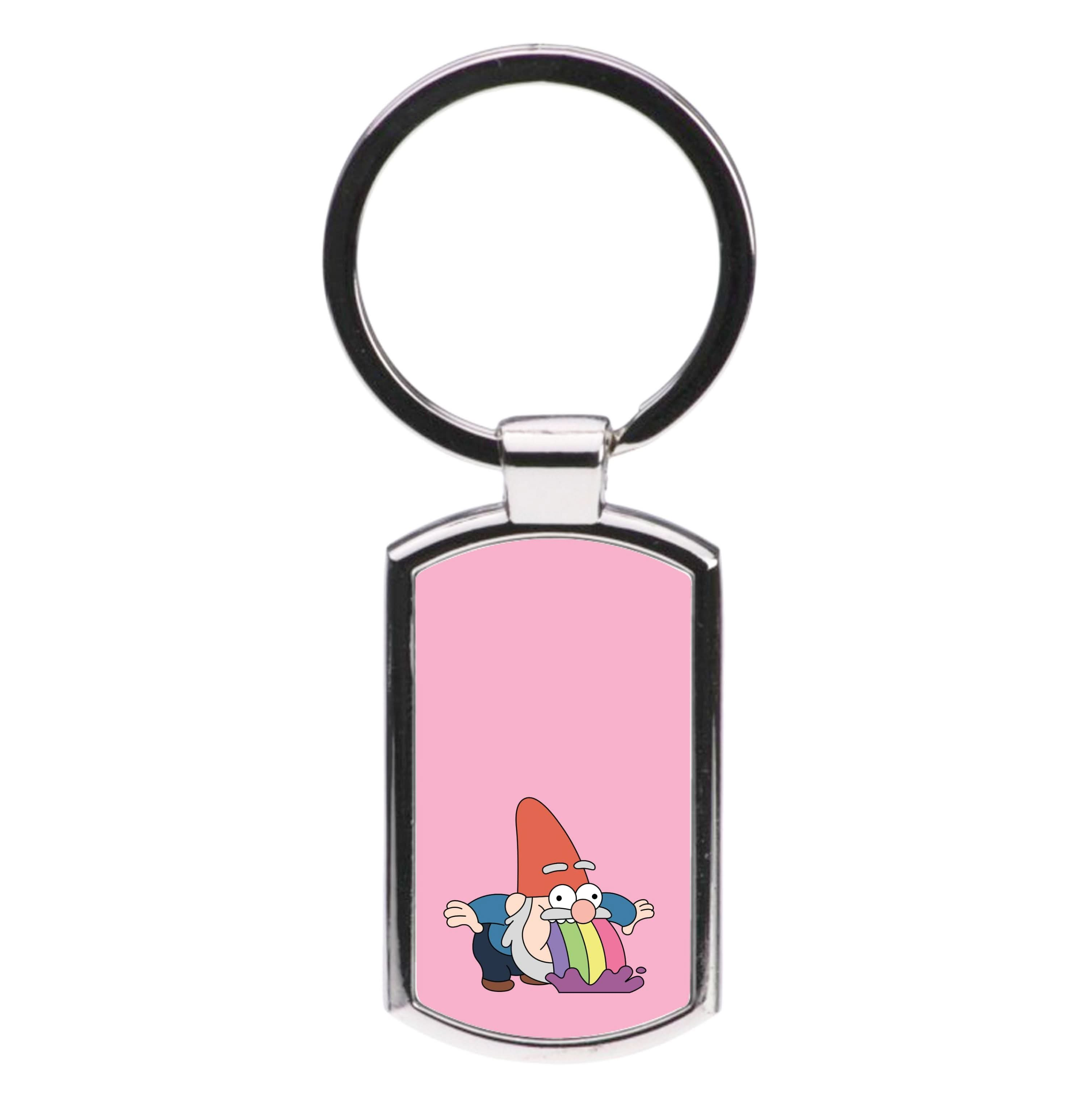 Garden Gnome Rainbow Luxury Keyring