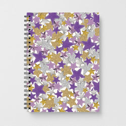 Mauve Stars Collage  Notebook