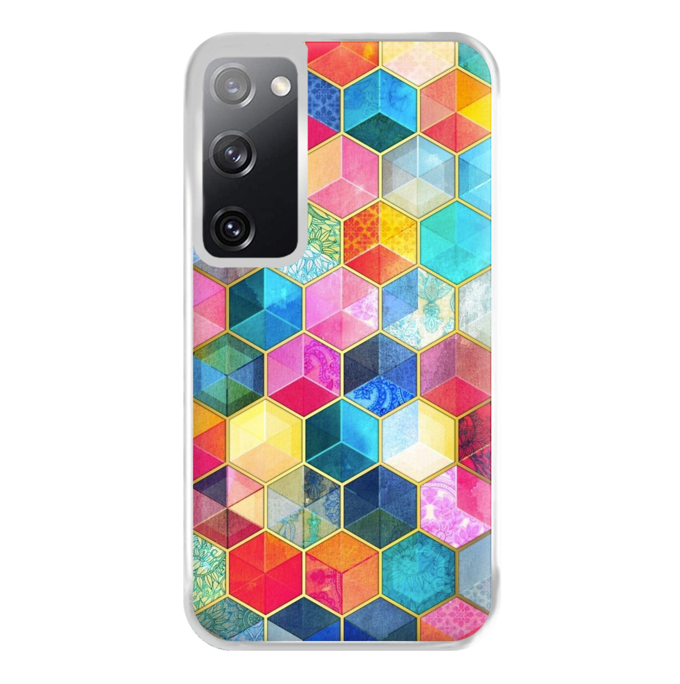 Colourful Honeycomb Pattern Phone Case