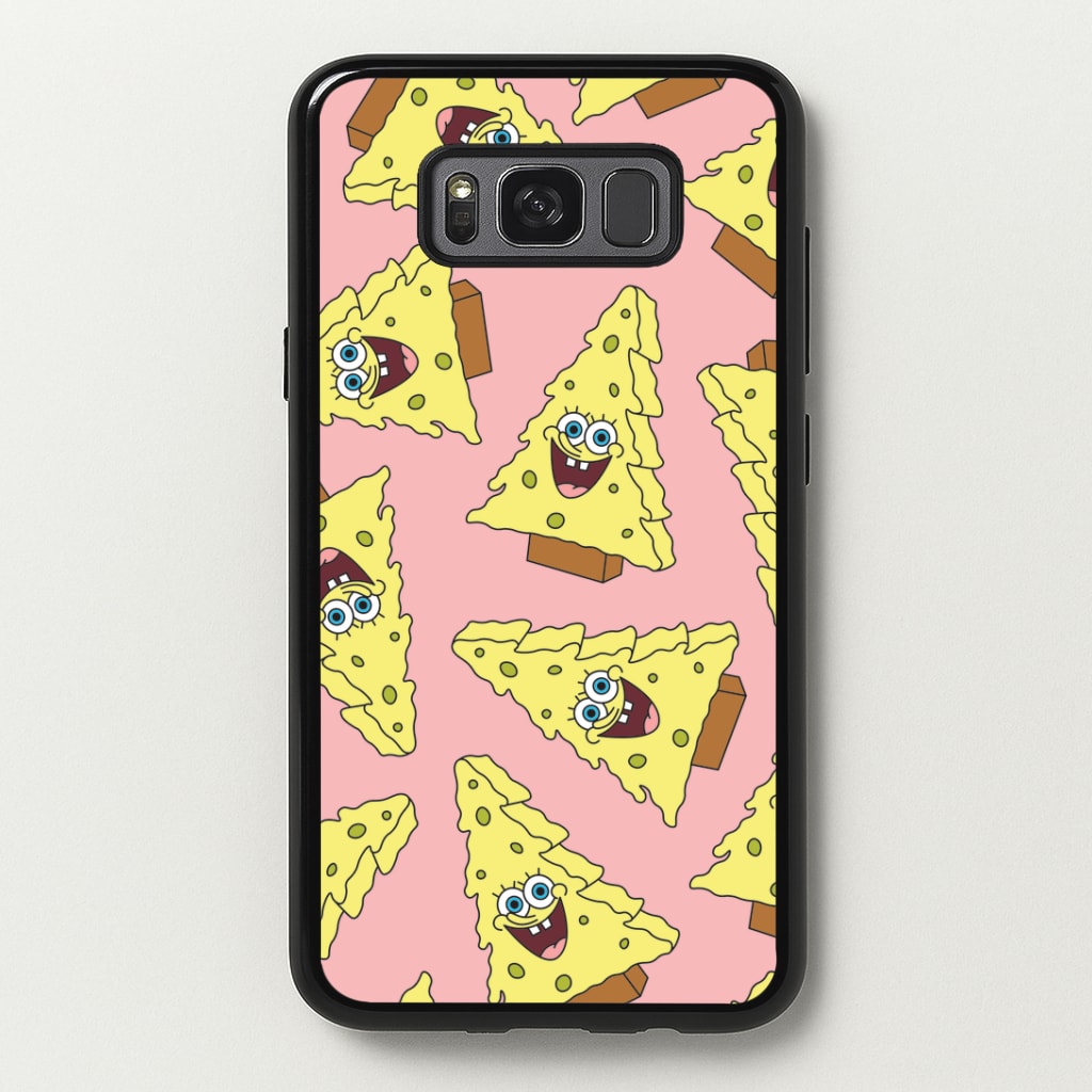 Christmas Tree Cartoon Sponge Pattern Galaxy S8 Case