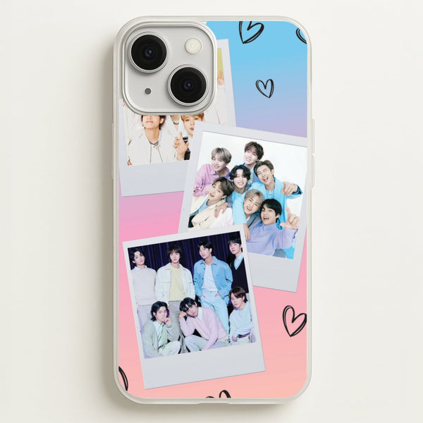 K-Pop Band Polaroid Collage iPhone 13 Case