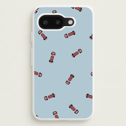 Race Cars Pattern Blue Google Pixel 9a Case