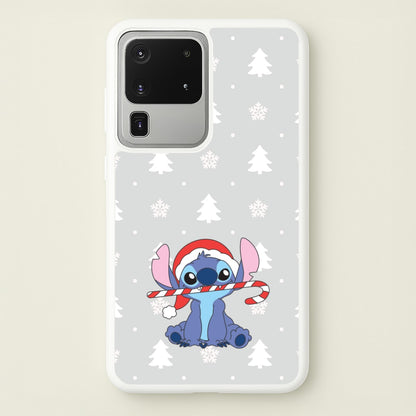 Cute Blue Alien Candycane Galaxy S20 Ultra Case