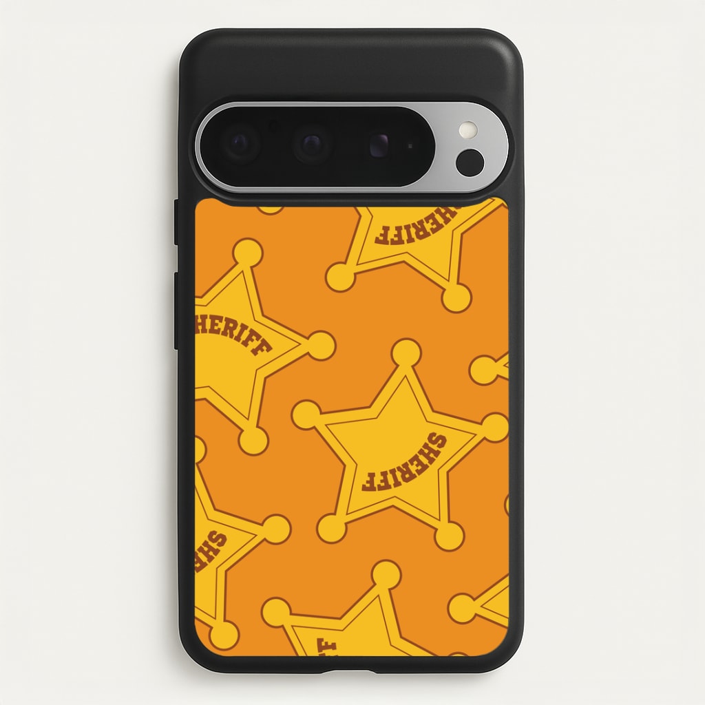 Sheriff Badge Pattern Google Pixel 9 Pro XL Case