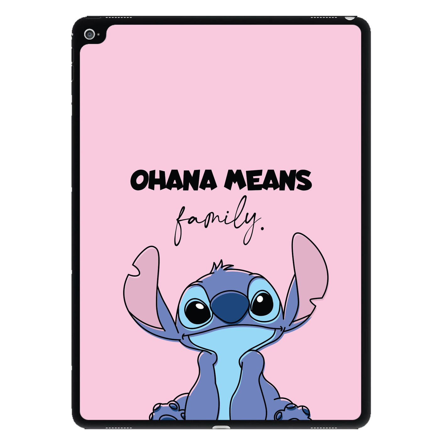 Ohana Means Family Pink iPad Case