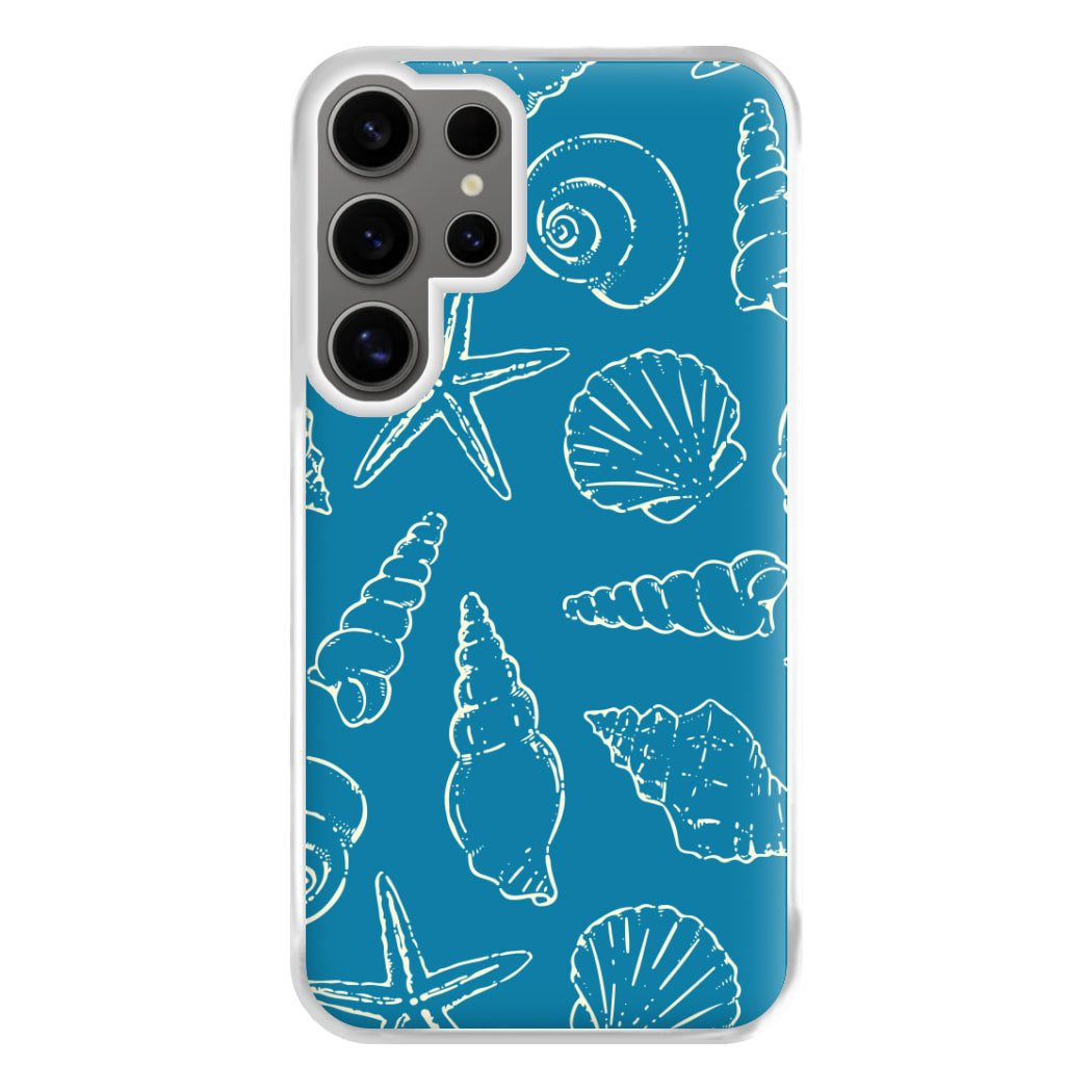 Sketched Shells Pattern Galaxy S24 Ultra Case