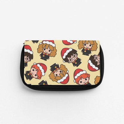 Wizards With Christmas Hats Pattern Pencil Case