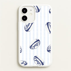 Dad Rugby Ball Pattern iPhone 12 / 12 Pro Case
