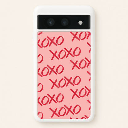 XOXO Pattern Google Pixel 8a Case