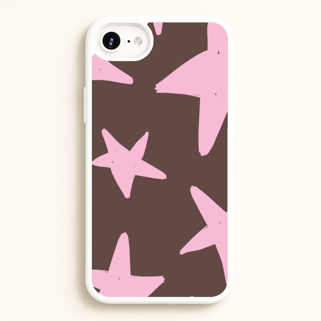 Chocolate & Strawberry Stars iPhone 6 / 7 / 8 / SE Case