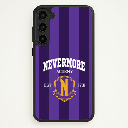 Addams Academy Purple Galaxy S23 Case