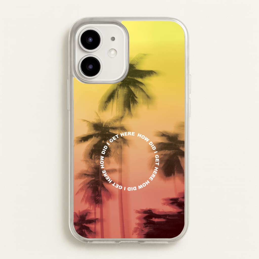Palm Trees Circle iPhone 12 Mini Case