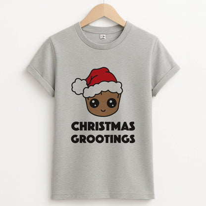 Christmas Grootings  Unisex Grey T-Shirt