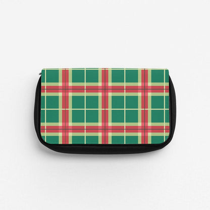Red And Green Tartan II Christmas Pattern Pencil Case