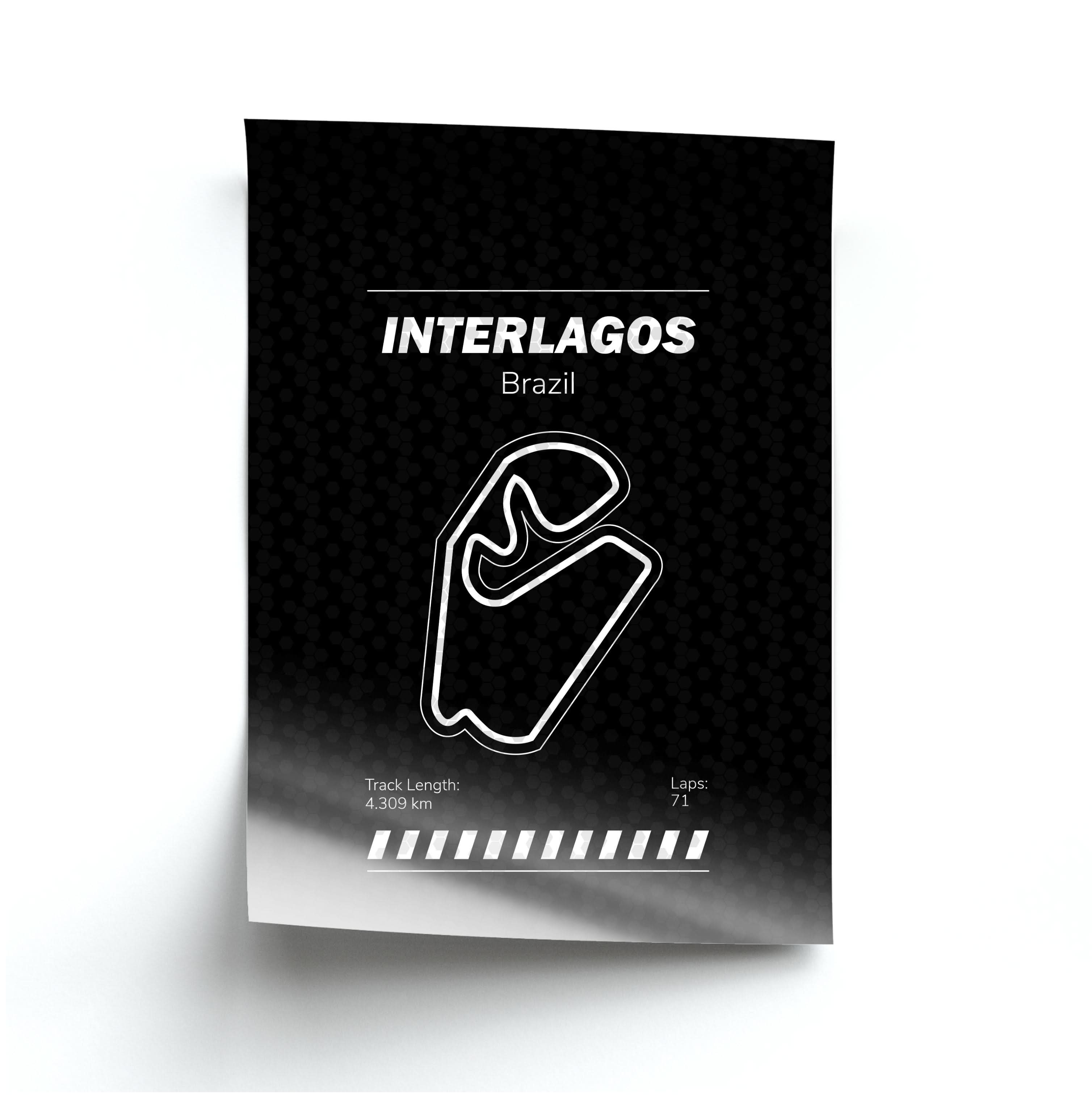 Interlagos Circuit Poster