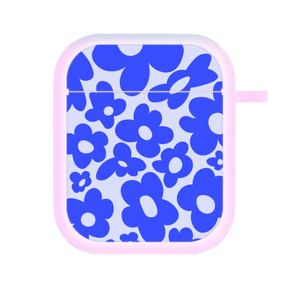 Blue Flowers - Trippy Patterns AirPods Case