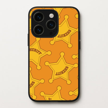 Sheriff Badge Pattern iPhone 14 Pro Case