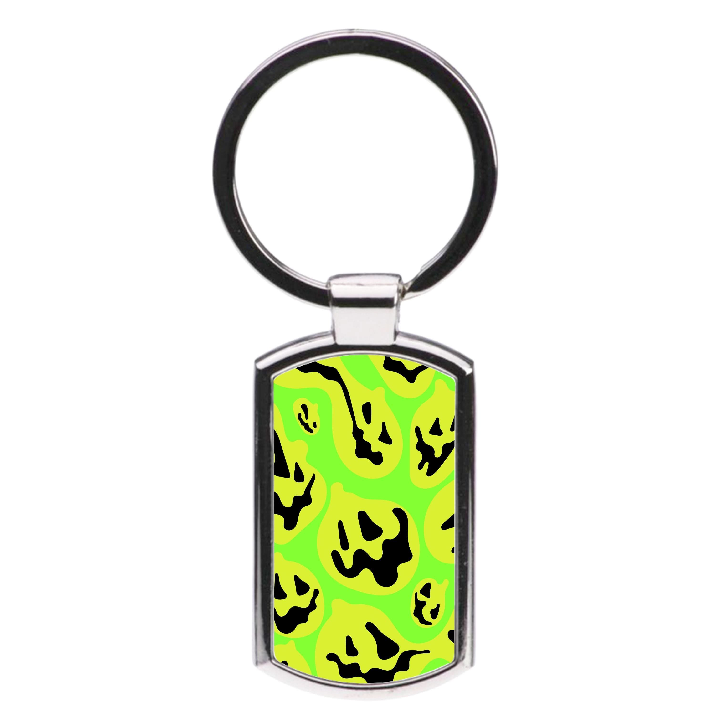 Green Pumpkin Pattern Luxury Keyring