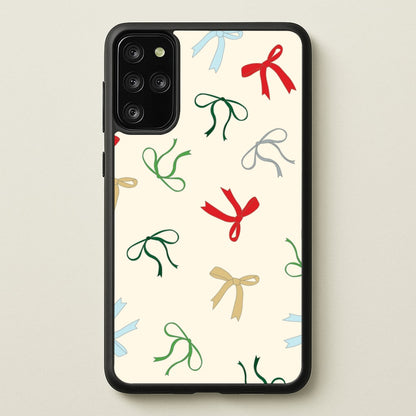 Coquette Christmas Bows Pattern Galaxy S20 Plus Case
