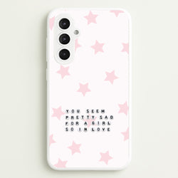 Pretty Sad Letter Beads Galaxy S23FE Case