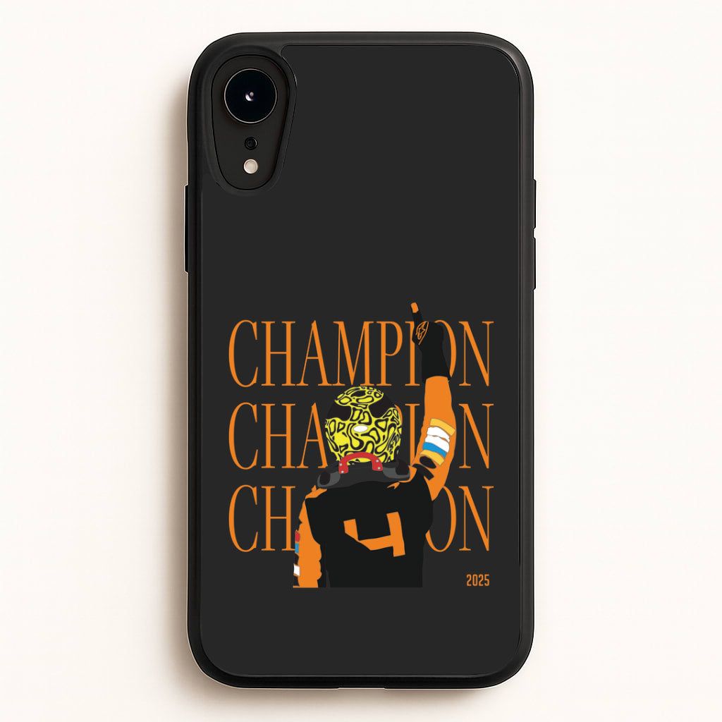Lando Champion 2025 iPhone XR Case