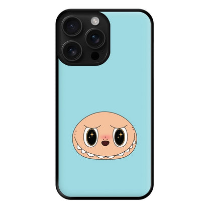 Cute Blue Monster Face Phone Case for Apple iPhone, Samsung Galaxy, Huawei and Google Pixel