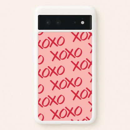 XOXO Pattern Google Pixel 6 Case