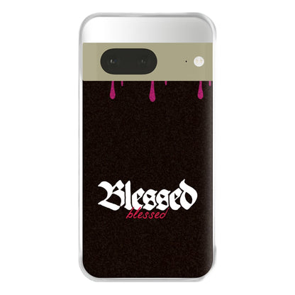 Glitter Blessed Google Pixel 7a Case