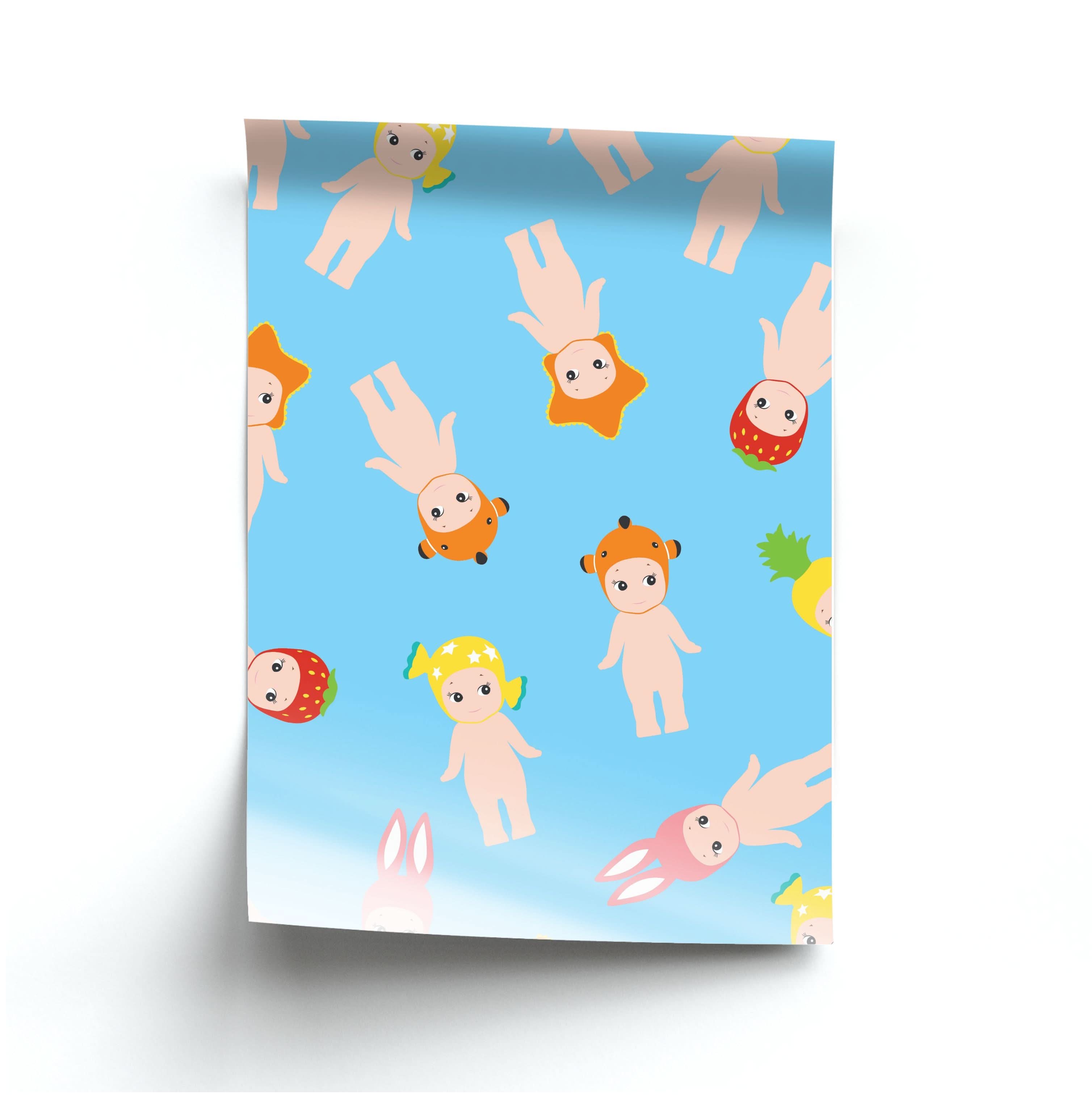 Angels Pattern Poster