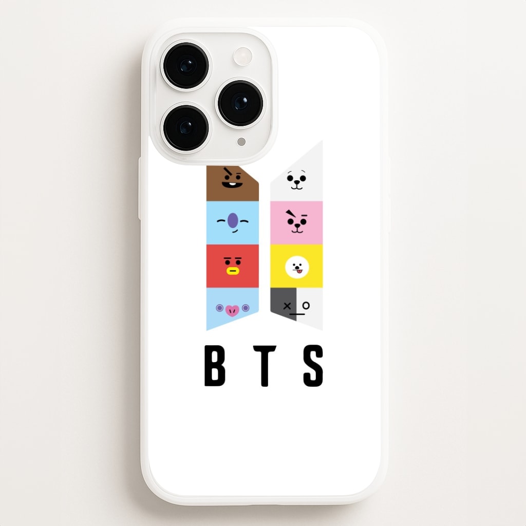 BT21 K-Pop Band Logo Phone Case