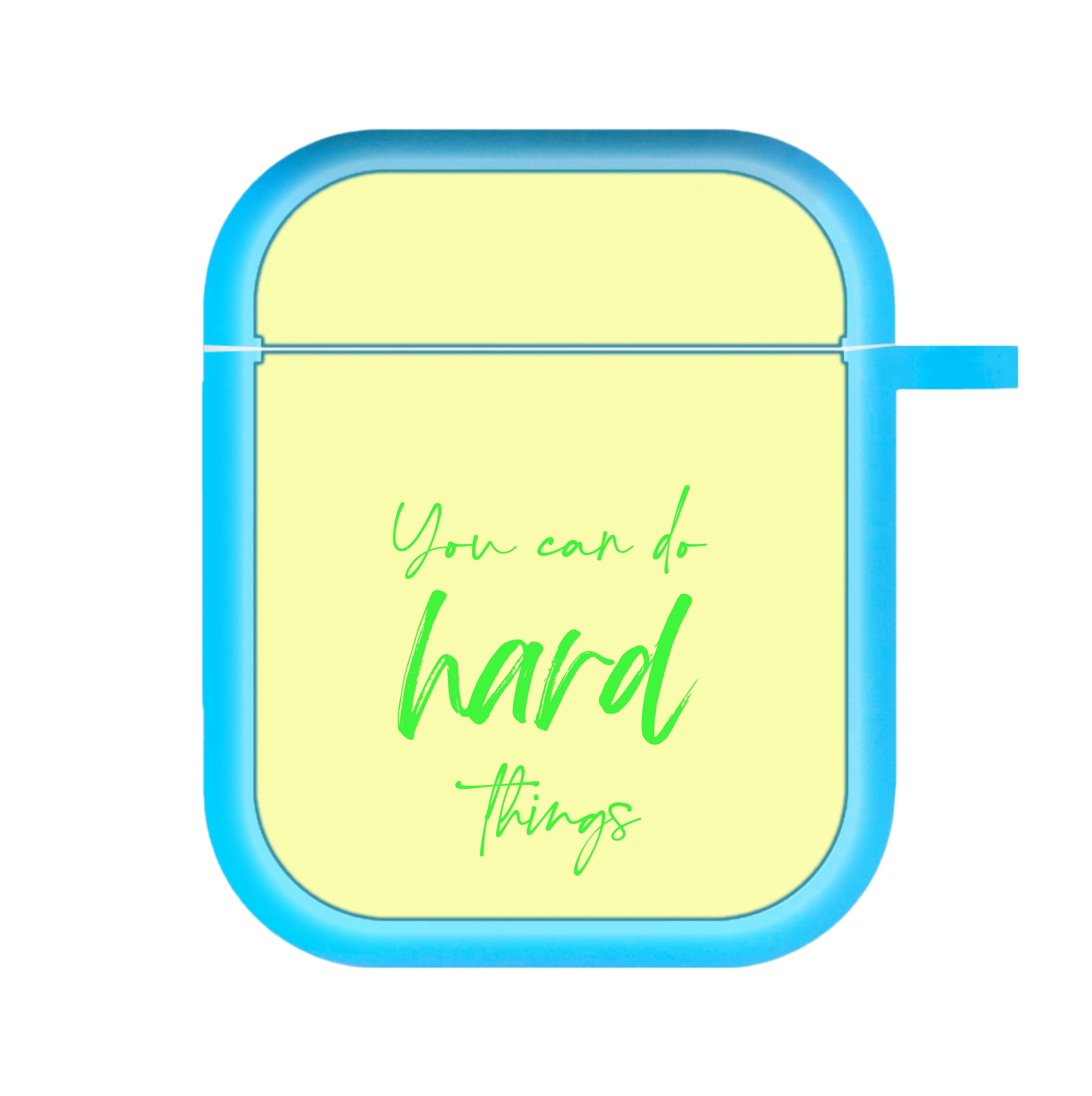 You Can Do Hard Things - Aesthetic Quote AirPods Case