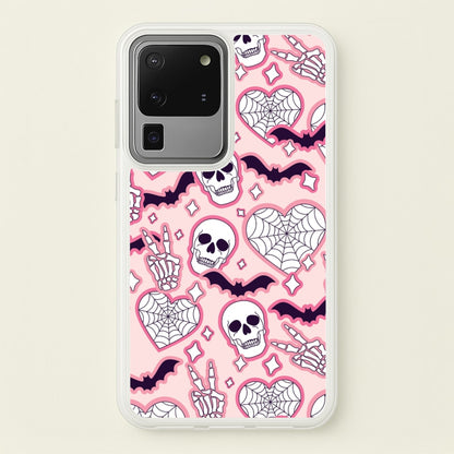 Cute Halloween Stickers Pattern Galaxy S20 Ultra Case